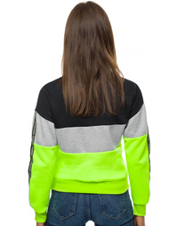 Bluza damska czarno-zielona OZONEE JS/B26019