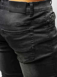 Spodnie jeansowe męskie grafitowe OZONEE NB/MP0028G