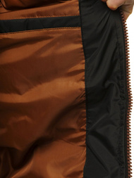 Kamizelka męska pikowana z kapturem czarna OZONEE O/5371Z 