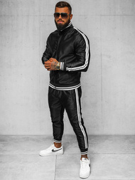 Komplet dresowy męski czarny OZONEE O/3C103/9