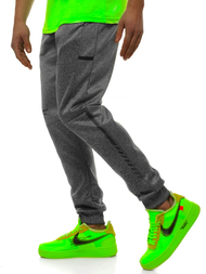 Spodnie dresowe męskie grafitowe js/am88