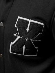 Bluza męska rozpinana czarna OZONEE O/TB9114