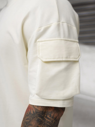 Komplet dresowy męski loose fit ecru OZONEE JS/27C6535/1