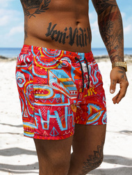 Шорти для плавання чоловічі червонi OZONEE O/22205002