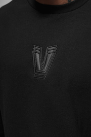 Bluza oversize czarna OZONEE O/SWE23034