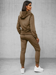 Спортивний костюм жіночий світло-kоричневий OZONEE JS/8C1176/162Z