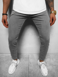 Spodnie jeansowe męskie szare OZONEE O/WE1045