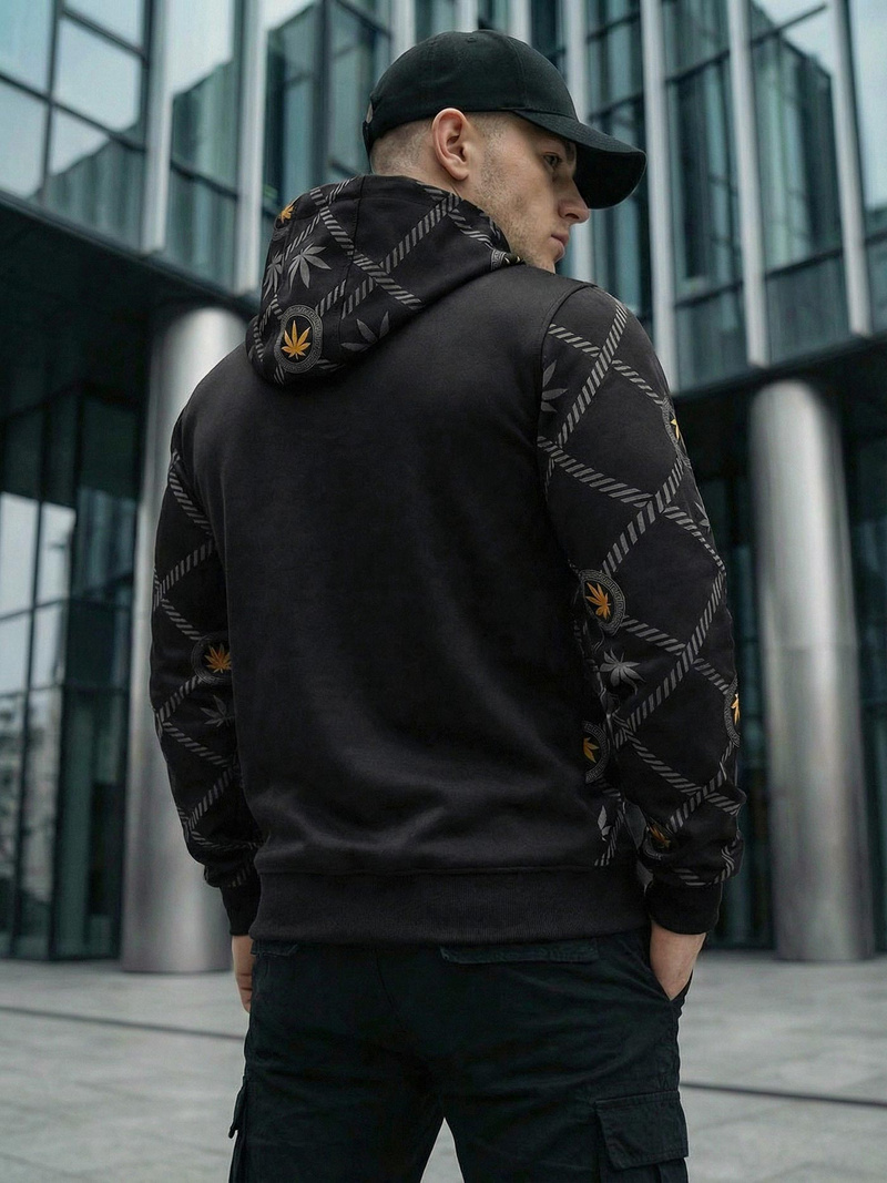 Толстовка чоловіча чорна OZONEE O/B267Z