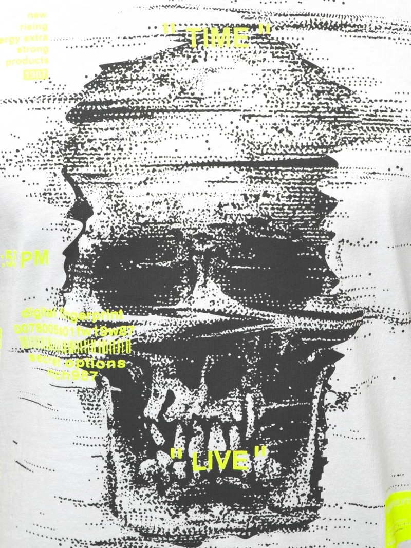 T-Shirt bez rękawów męski biały OZONEE MACH/M1212