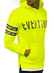 Толстовка з капюшоном чоловіча Жовта-неон OZONEE MACH/3123