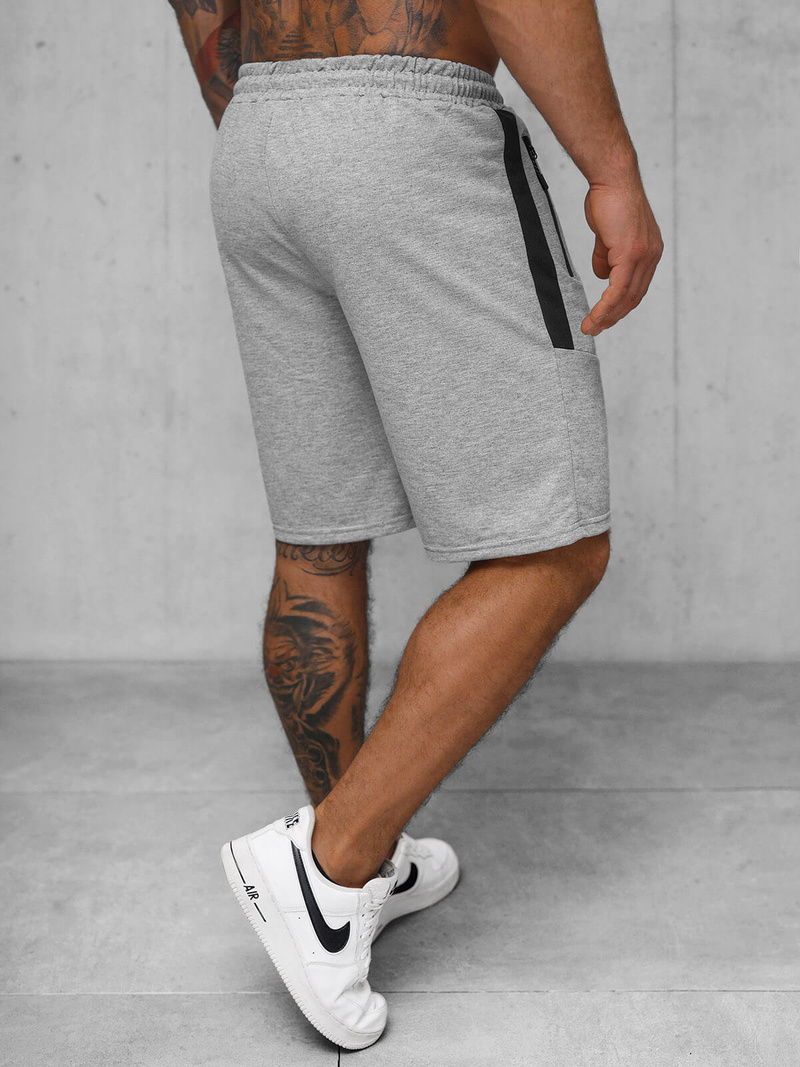 Spodenki dresowe męskie szare OZONEE JS/8K1500/2