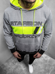 Bluza z kapturem męska szara OZONEE JS/DD20131Z