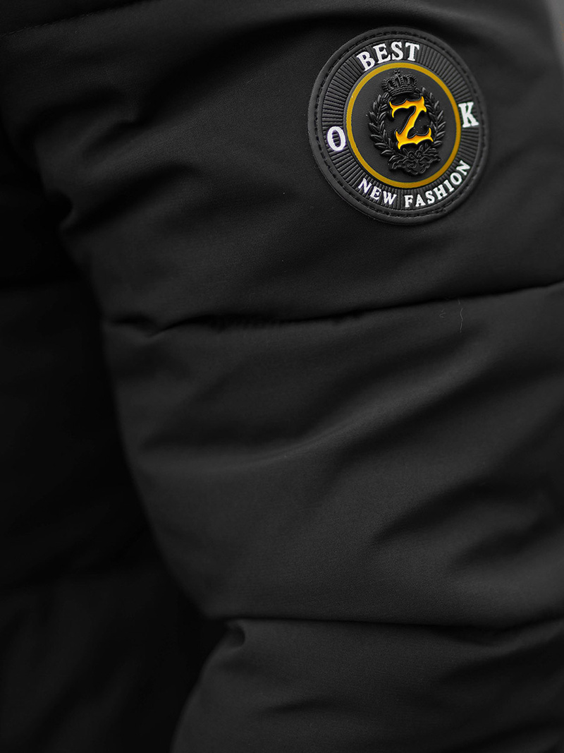 Kurtka zimowa męska czarna OZONEE JS/22M58/392