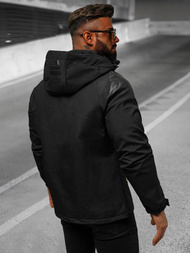 Куртка softshell чоловіча Чорно-Зелена OZONEE JS/HH025/1Z