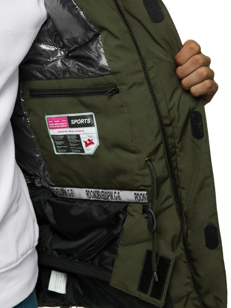 Kurtka zimowa męska khaki OZONEE O/9805