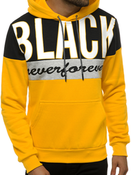 Bluza z kapturem męska żółta OZONEE JS/KS2120