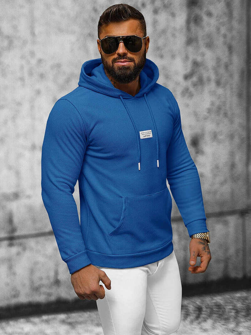 Толстовка чоловіча cиня OZONEE O/TB2216