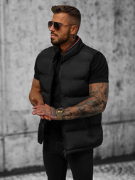 Kamizelka męska pikowana czarna OZONEE N/7131Z