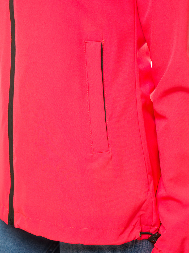 Kurtka przejściowa damska koralowa OZONEE JS/HH036/53