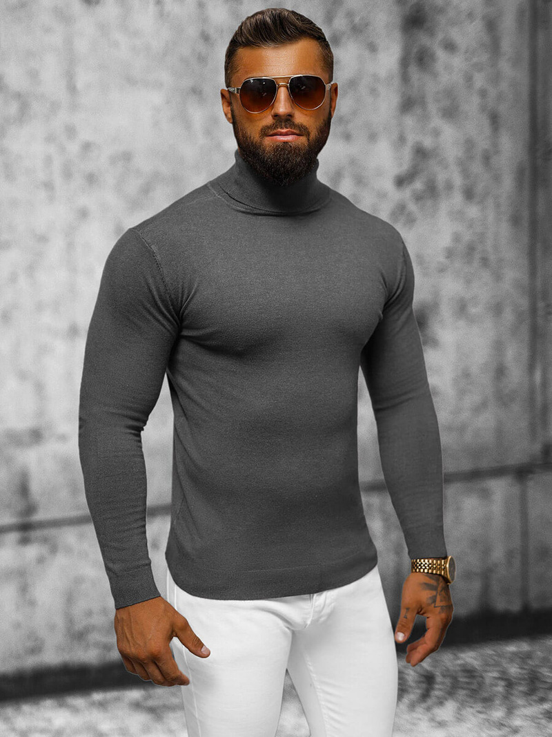 Светр чоловічій Графітовий OZONEE NB/MMB600/3Z