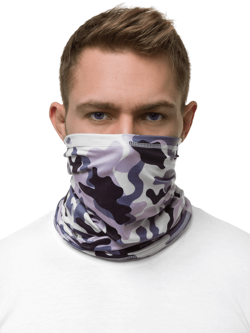 Димохідна хустка фіолетовий камуфляж OZONEE JS/YW05027