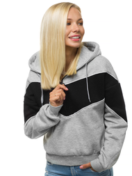 Жіноча Толстовка Сiра OZONEE JS/KSW2036