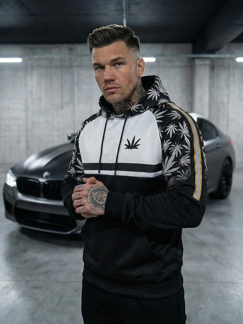 Толстовка чоловіча Чорна OZONEE O/B268