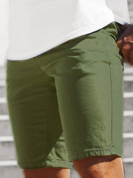 Spodenki chinos męskie khaki OZONEE JB/JP1142