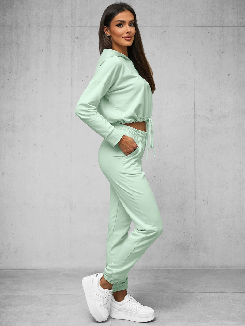 Komplet dresowy dwuczęściowy jasno-miętowy OZONEE O/12108Z