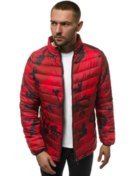 Kurtka męska przejściowa czerwona-moro OZONEE JS/SM80Z