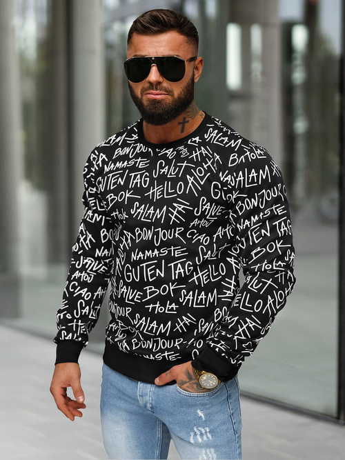 Bluza męska czarna OZONEE JS/8B1188/3