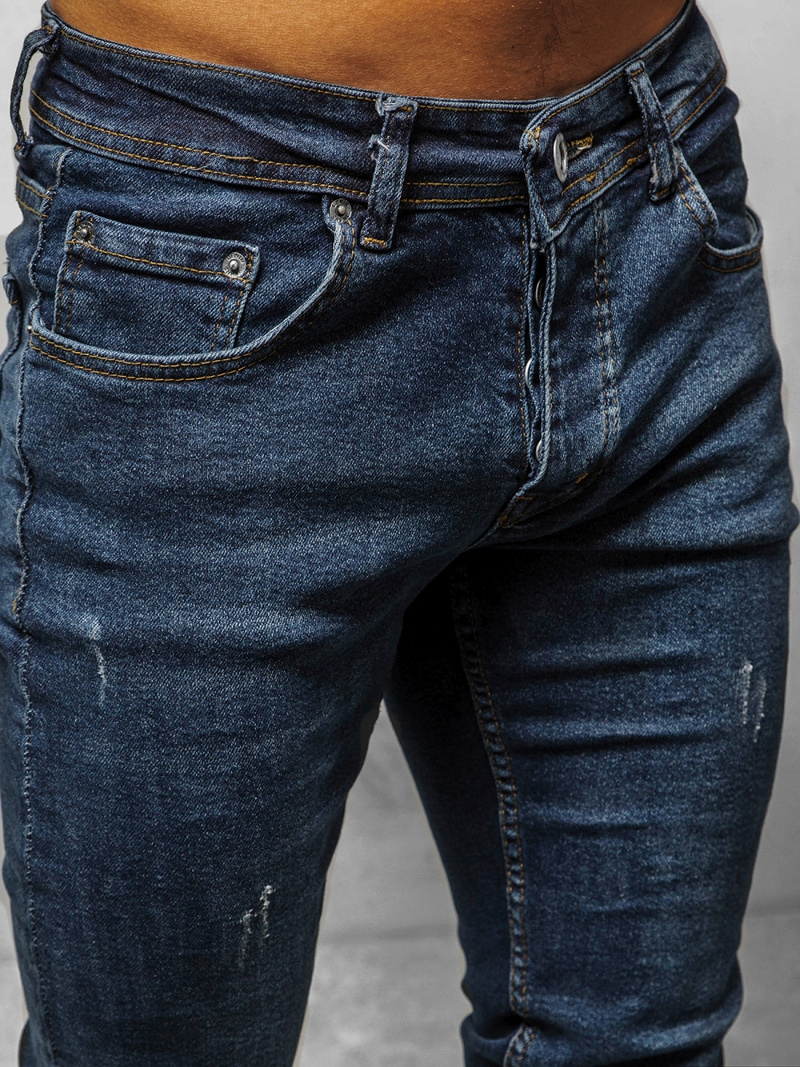 Spodnie jeansowe męskie granatowe OZONEE E/1245SP