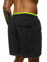 Spodenki kąpielowe męskie czarne OZONEE ST007-4