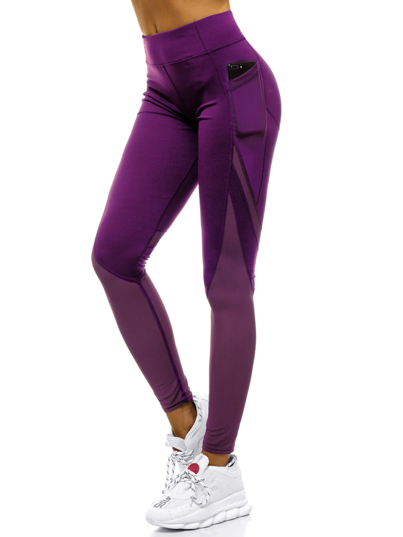 Legginsy damskie fioletowe OZONEE O/54379