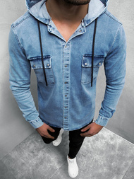 Сорочка чоловіча Яскраво-Синя OZONEE O/3451