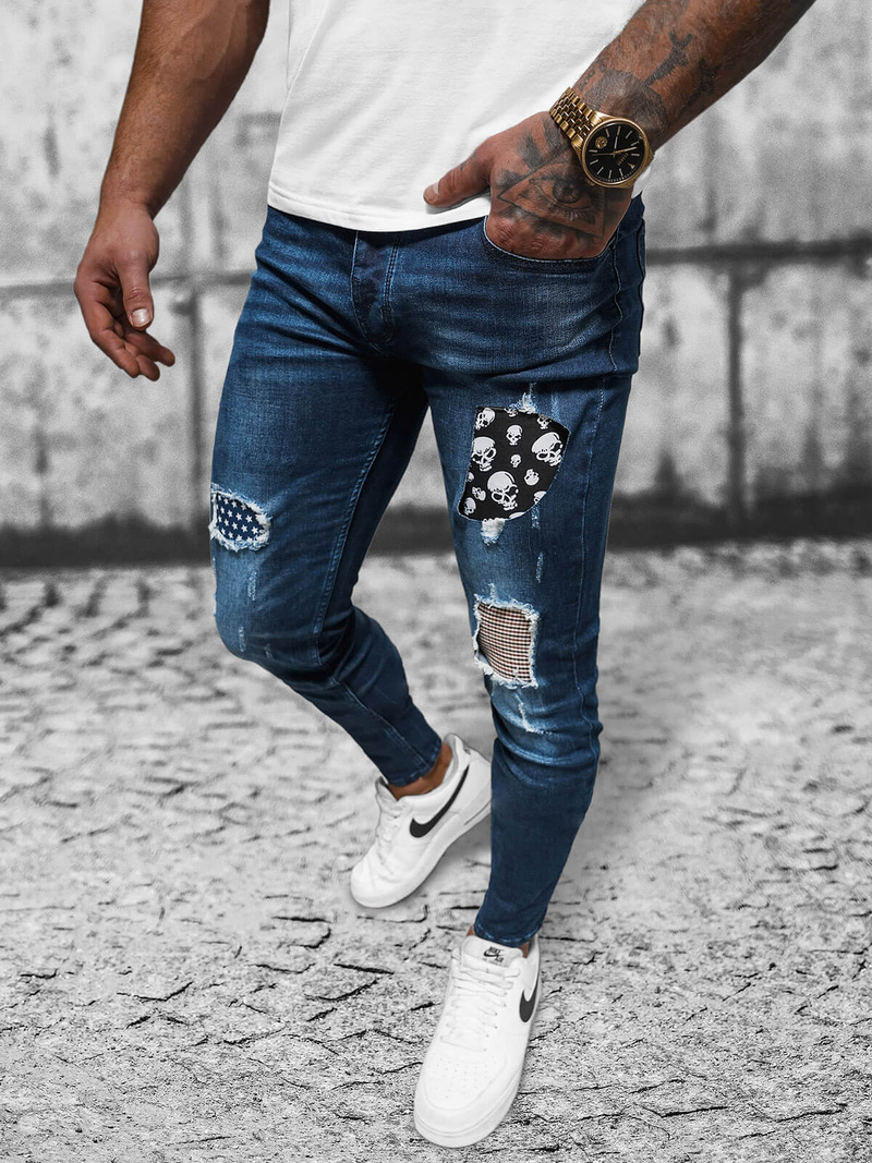 Чоловічі джинси tемно-синi OZONEE NB/MP0015BS