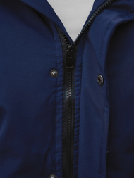 Kurtka zimowa męska z futerkiem granatowa OZONEE JS/M2019/215