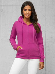 Bluza damska rozpinana z kapturem jasno-fioletowa OZONEE JS/W03/57Z