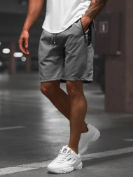 Spodenki dresowe męskie grafitowe OZONEE O/WW20017/3