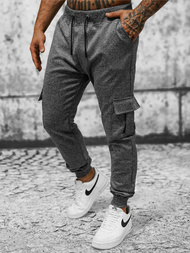 Spodnie dresowe męskie grafitowe OZONEE JS/8K1130/5