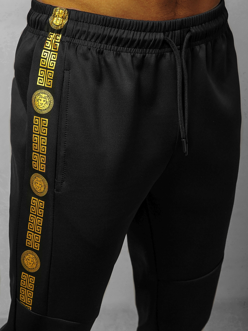 Komplet dresowy męski czarny OZONEE O/HM685Z