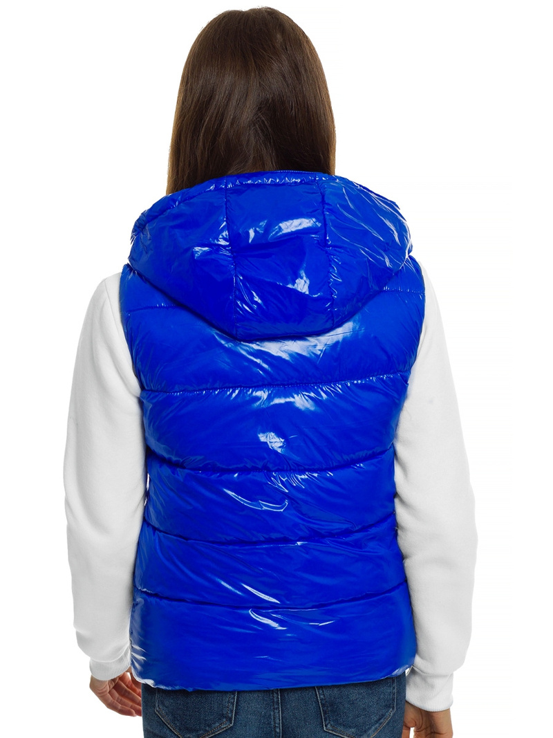 Стьобаний жіночий жилет Синя OZONEE O/SW025/2