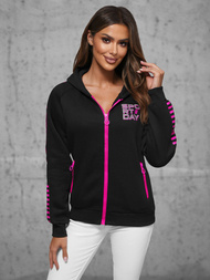 Bluza rozpinana damska czarna OZONEE JS/KSW3012Z