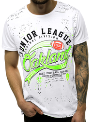 T-Shirt męski biały OZONEE JS/KS1975
