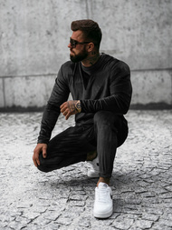 Спортивний костюм чоловічій Чорний OZONEE O/D7516