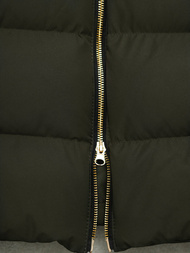 Kurtka zimowa damska długa pikowana ciemno-zielona OZONEE JS/5M3231/136Z