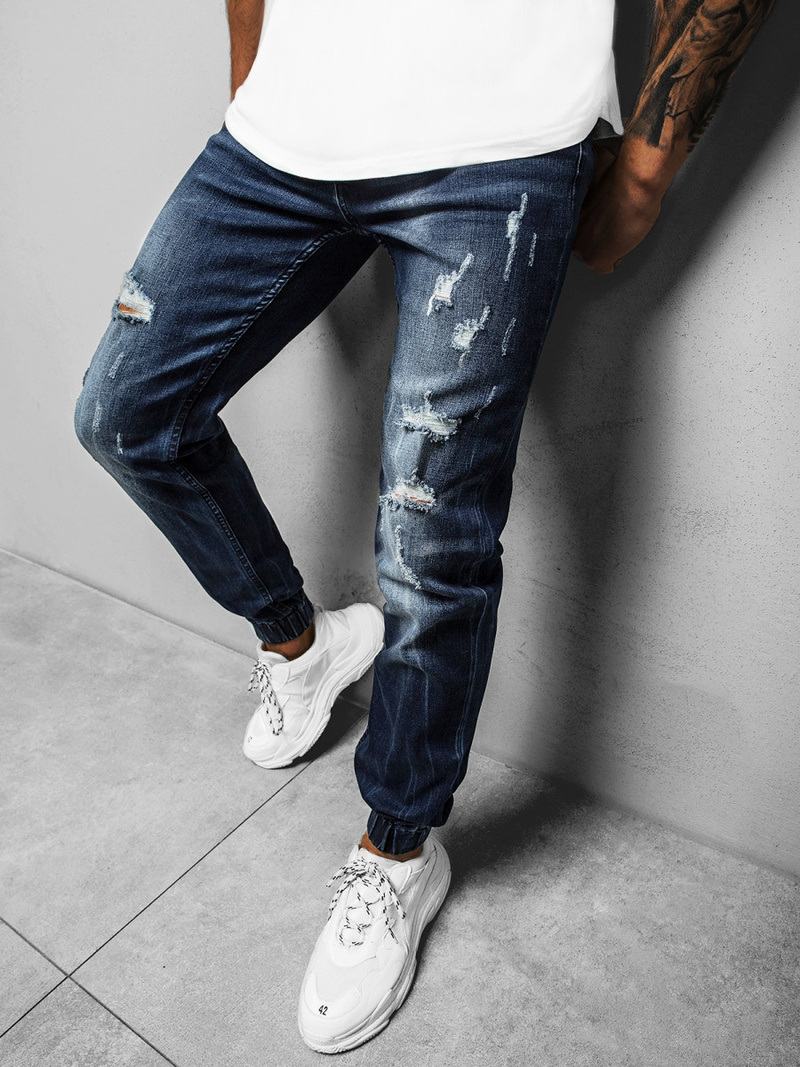 Штани чоловічі джоггери Темно-синi OZONEE NB/MP0014BS