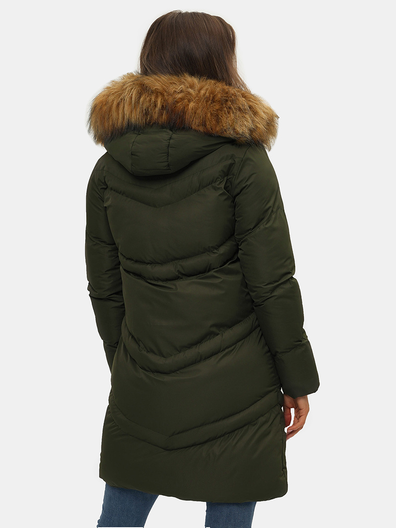 Куртка жіноча Темно-Зелена OZONEE JS/M731/136