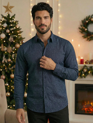 Cорочка чоловіча tемно-cиня OZONEE V/V186Z