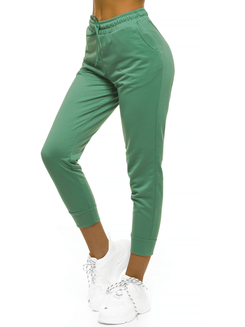 Spodnie dresowe damskie zielone OZONEE O/MB2002/21